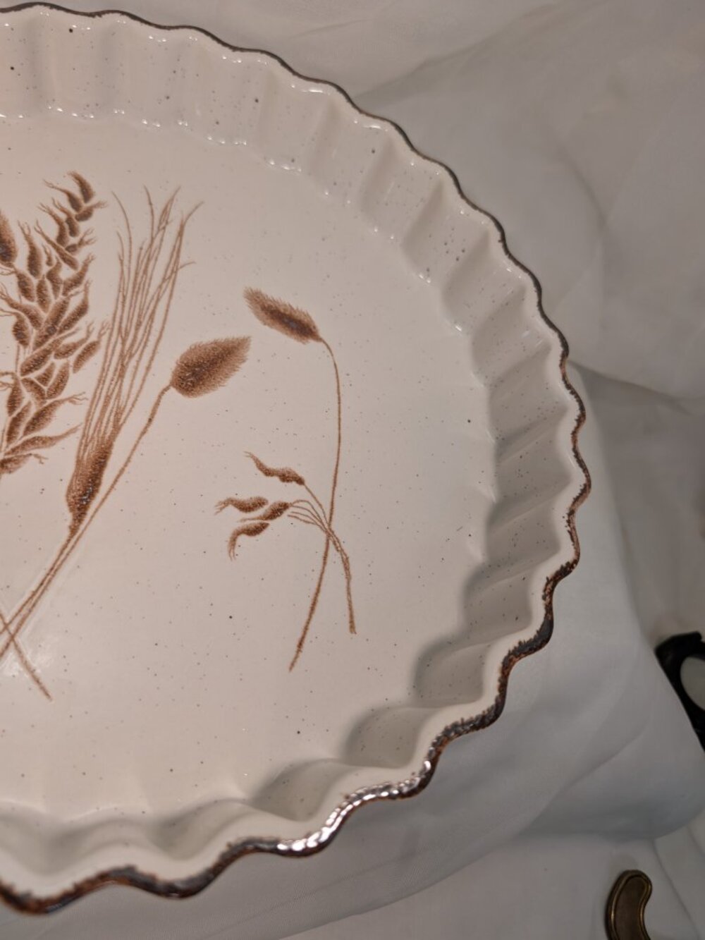 Midwinter Stonehenge Wild Oats Flan Quiche Dish DISHWASHER MICROWAVE SAFE - Picture 7 of 10